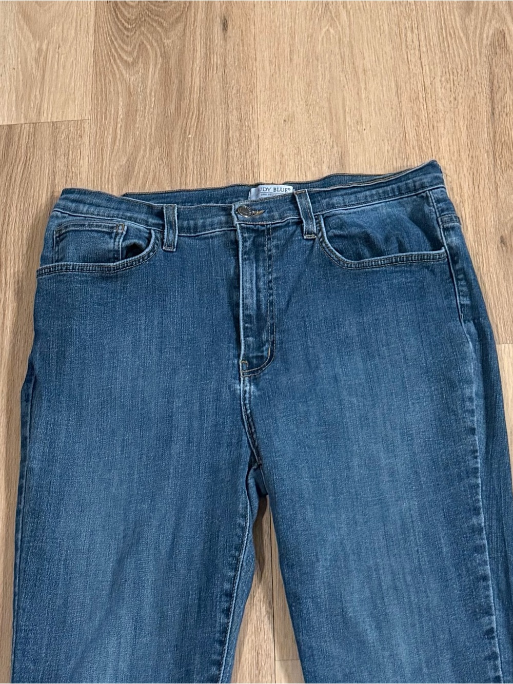 Judy Blue Women’s High-Rise Dark Wash Skinny Blue Jeans size 2XL Made In USA - Picture 2 of 5